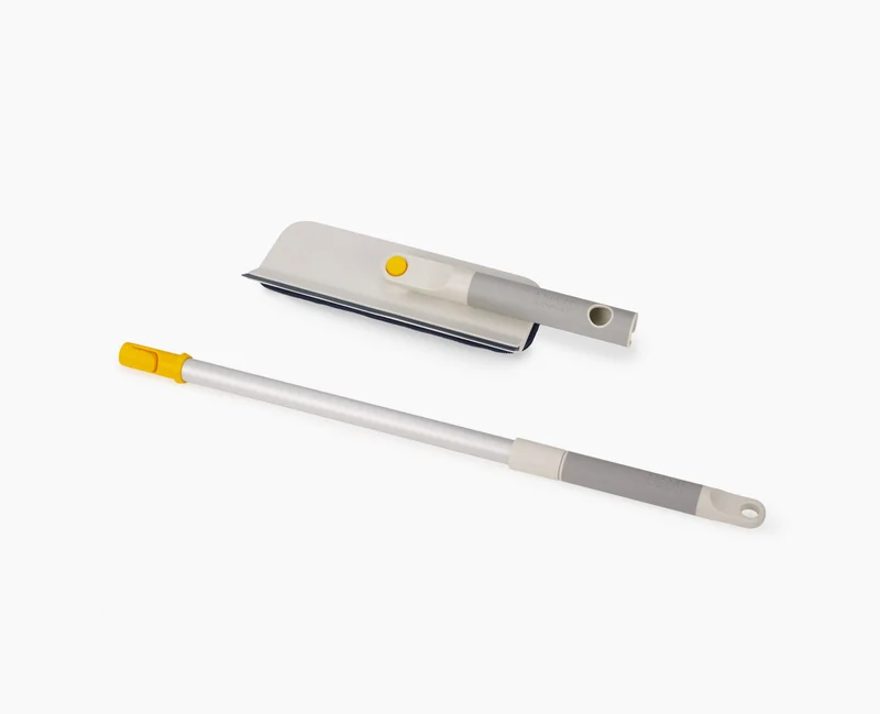 Outil de Nettoyage de Vitres 2-en-1 avec Manche Télescopique CleanTech™