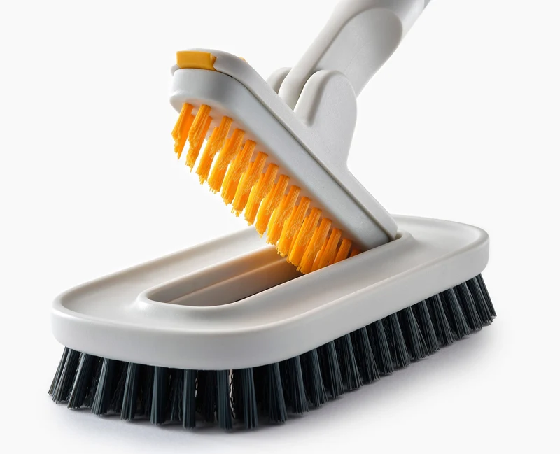 Outil de Nettoyage de Carrelage 2-en-1 avec Manche Télescopique CleanTech™