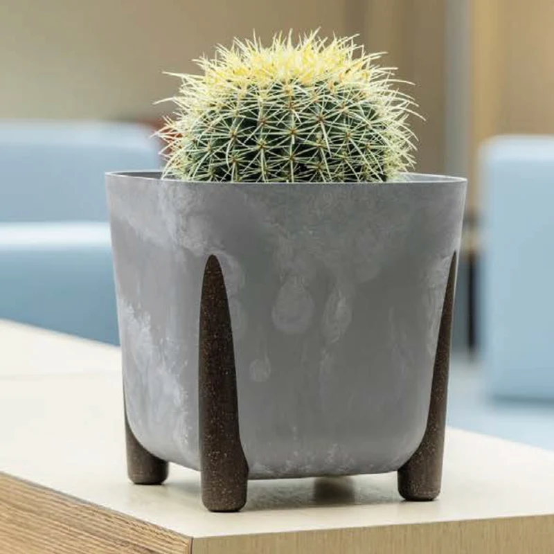 Pot Frida Eco Carré Effet Béton