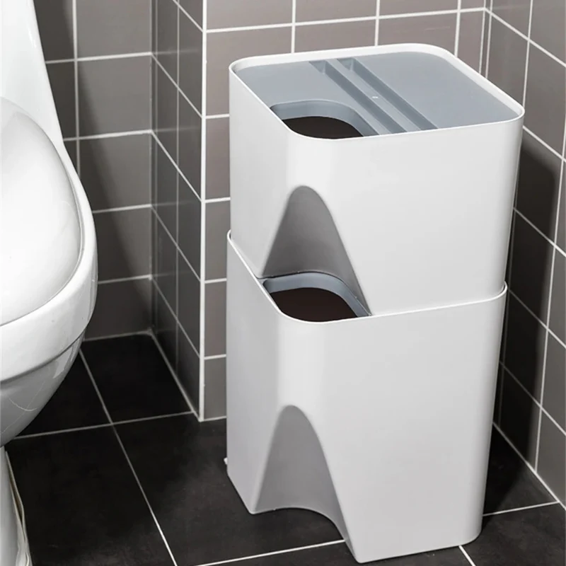 Poubelle tri sélectif empilable