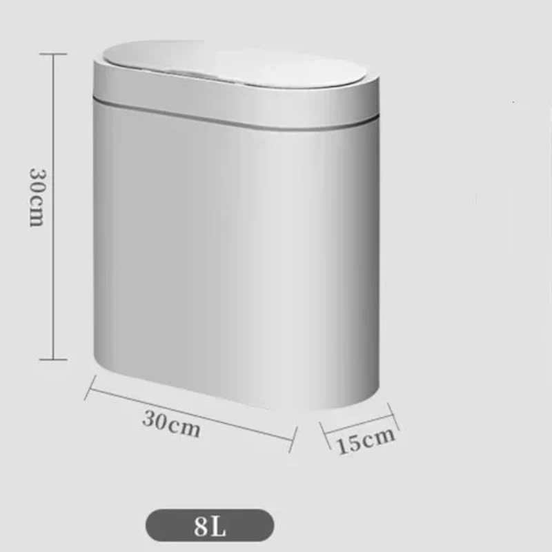 Poubelle salle de bain automatique 8L