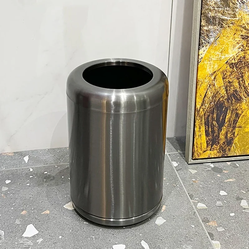 Poubelle en inox ronde 8L
