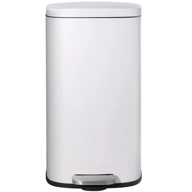 Poubelle à pédale blanche 30L