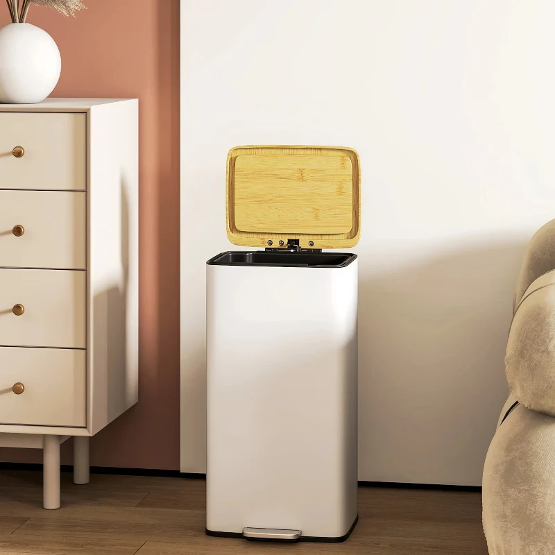 Poubelle blanche naturelle 20L