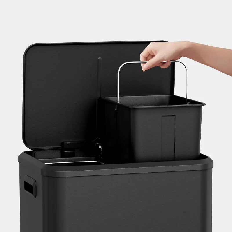 Poubelle à double compartiment 30L