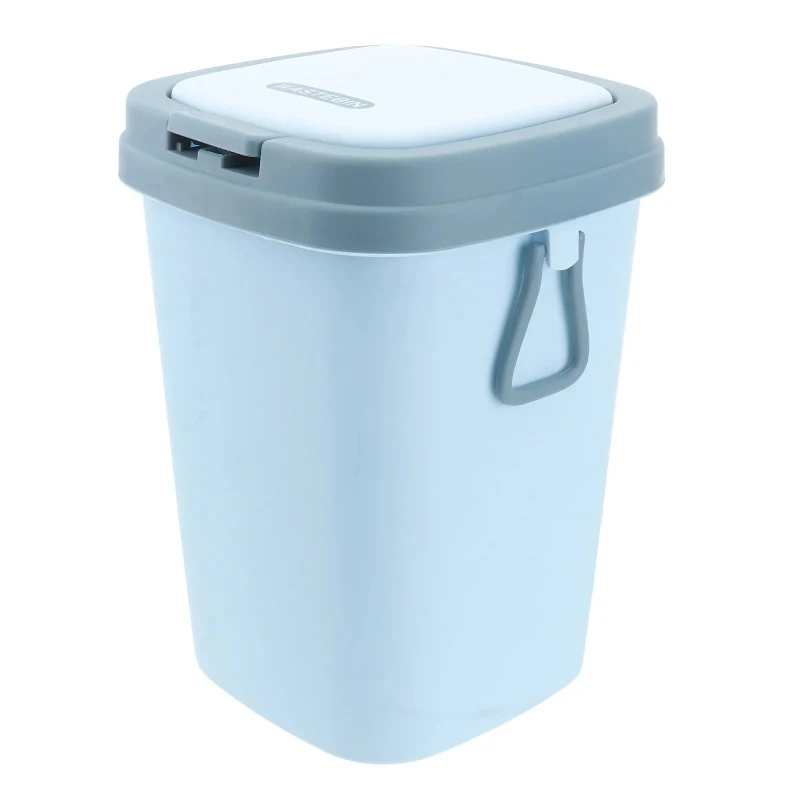 Poubelle à couvercle en plastique