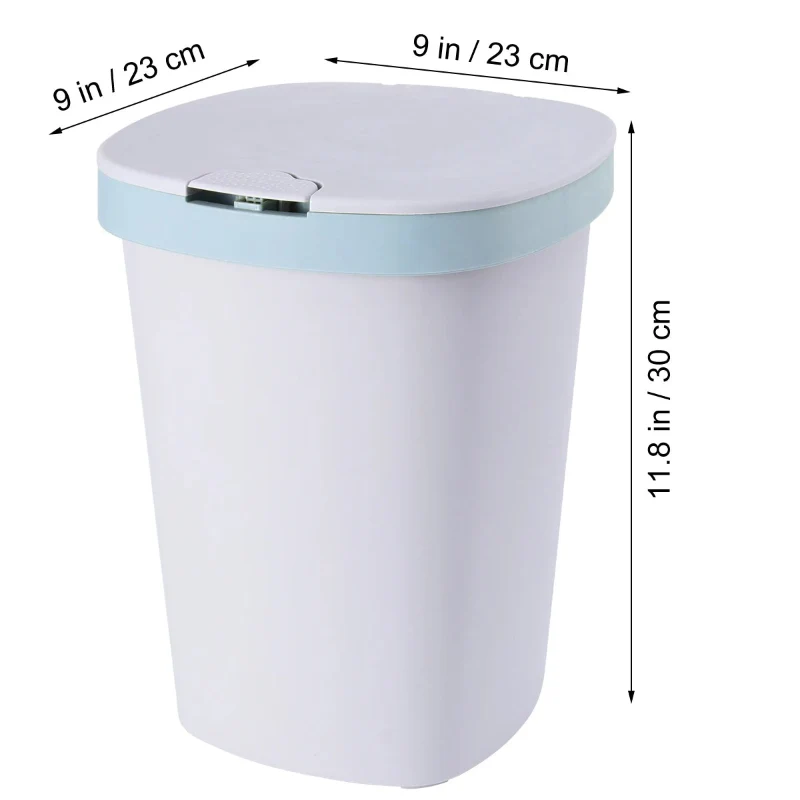 Poubelle à couvercle en plastique
