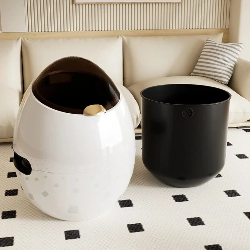 Poubelle moderne design oeuf