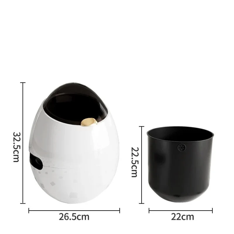 Poubelle moderne design oeuf