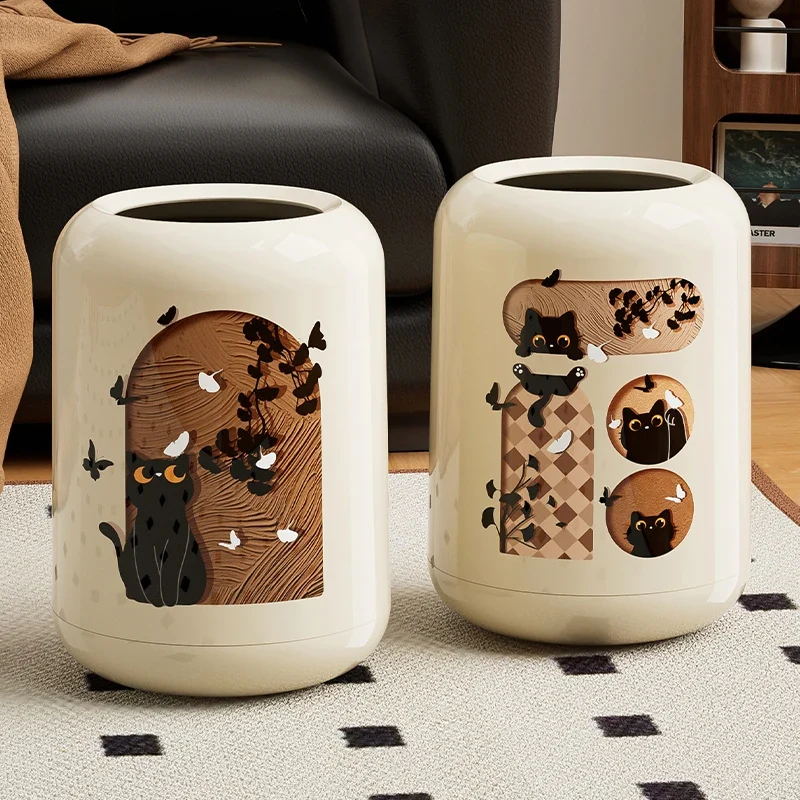 Poubelle design chaton mignon