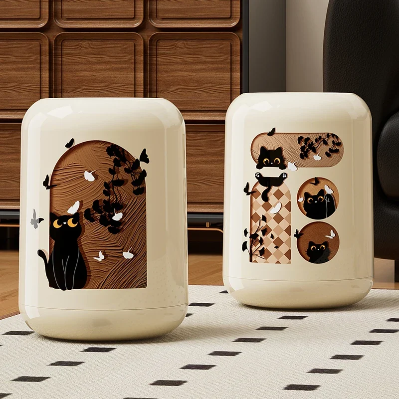 Poubelle design chaton mignon