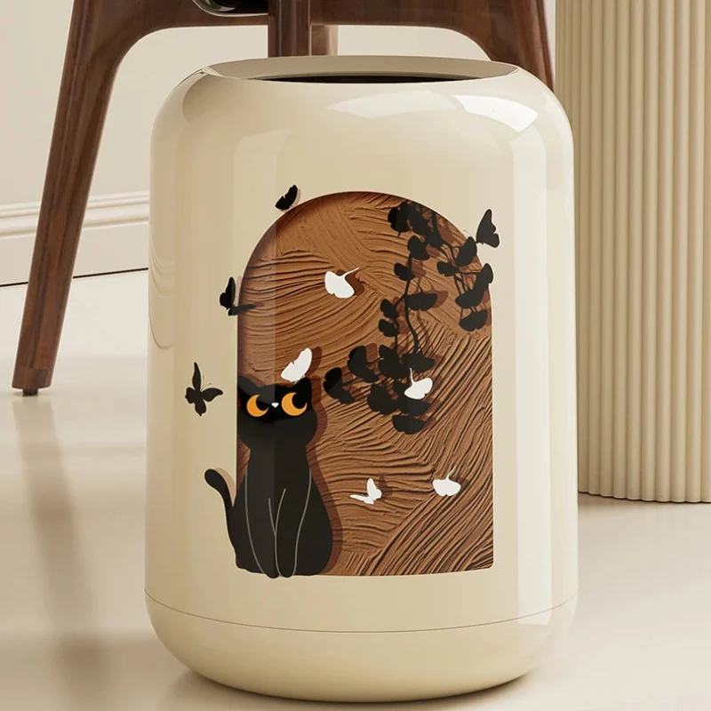 Poubelle design chaton mignon