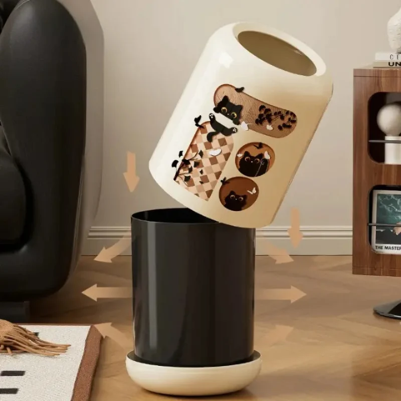 Poubelle design chaton mignon