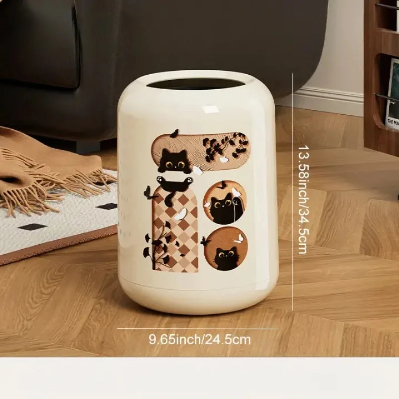 Poubelle design chaton mignon