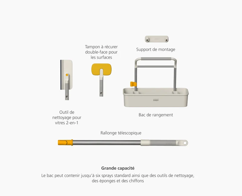 CleanTech™ Ensemble d'Outils avec Organisateur Caddy