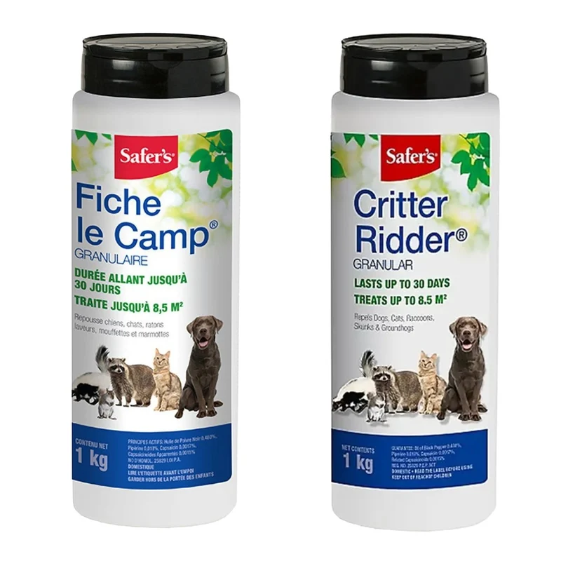 Répulsif pour animaux Fiche le Camp (Granules et Vaporisateur)