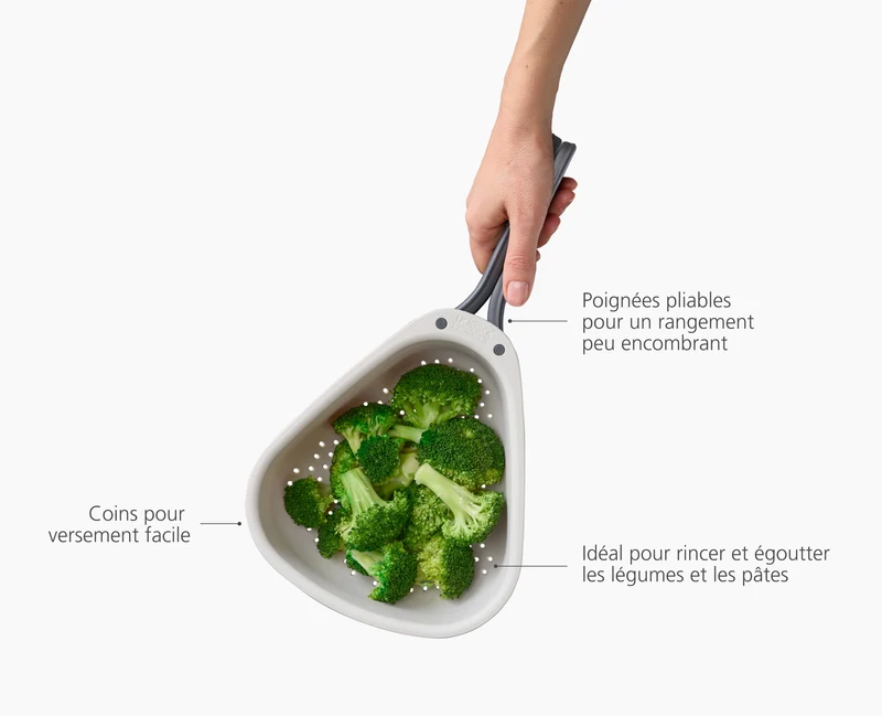Grande Égouttoir avec Poignées Pliantes Droplet™