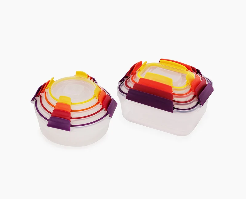 8 Boîtes Alimentaires Empilables Variés Nest™