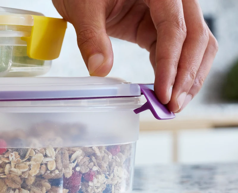 4 Petites Boîtes Alimentaires Rouges 1.1L Nest™ Lock