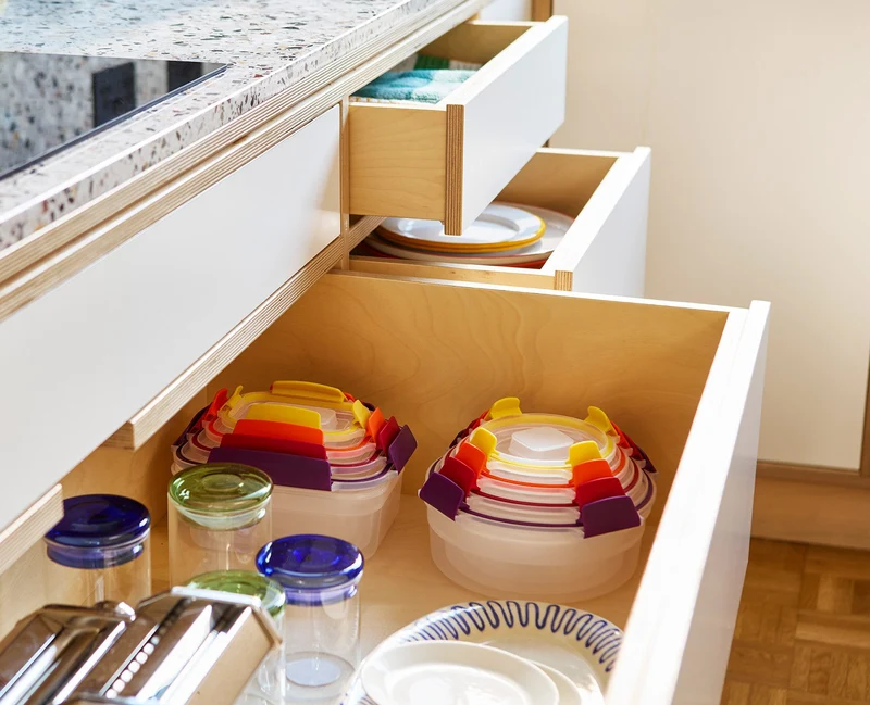 4 Boîtes Alimentaires Rondes Multicolores Nest™ Lock Round