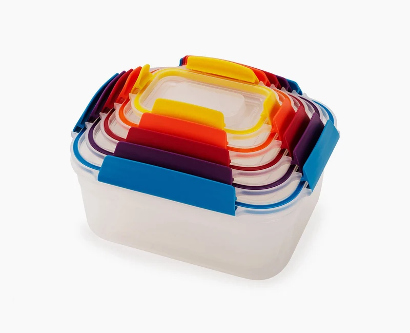 Lot de 5 Boîtes de Conservation Compactes Plastique Multicolore Nest™