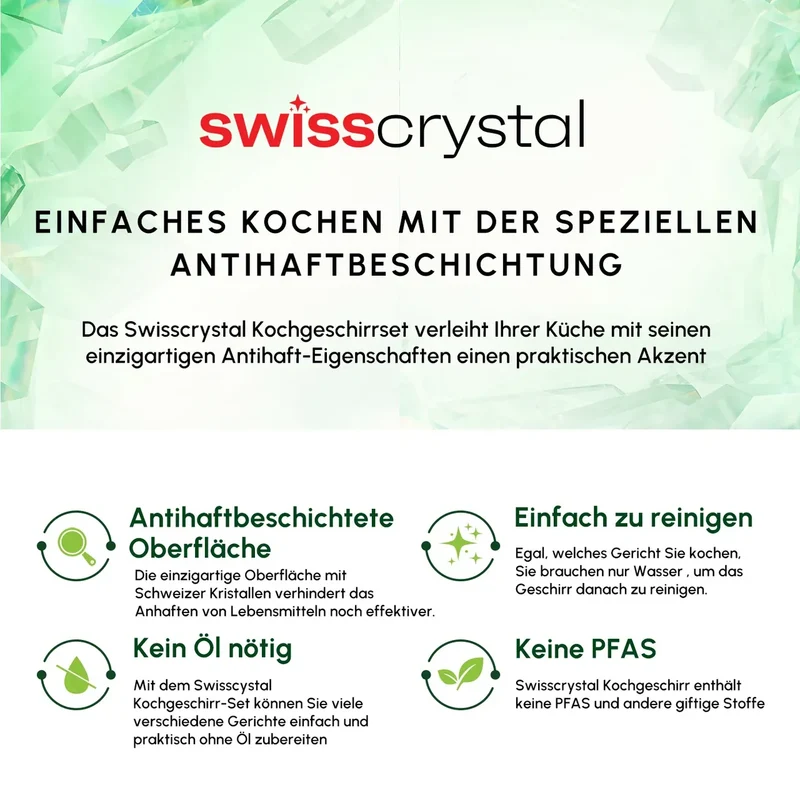 Karaca Swiss Crystal İndüksiyonlu Tencere Creamy, 20 cm