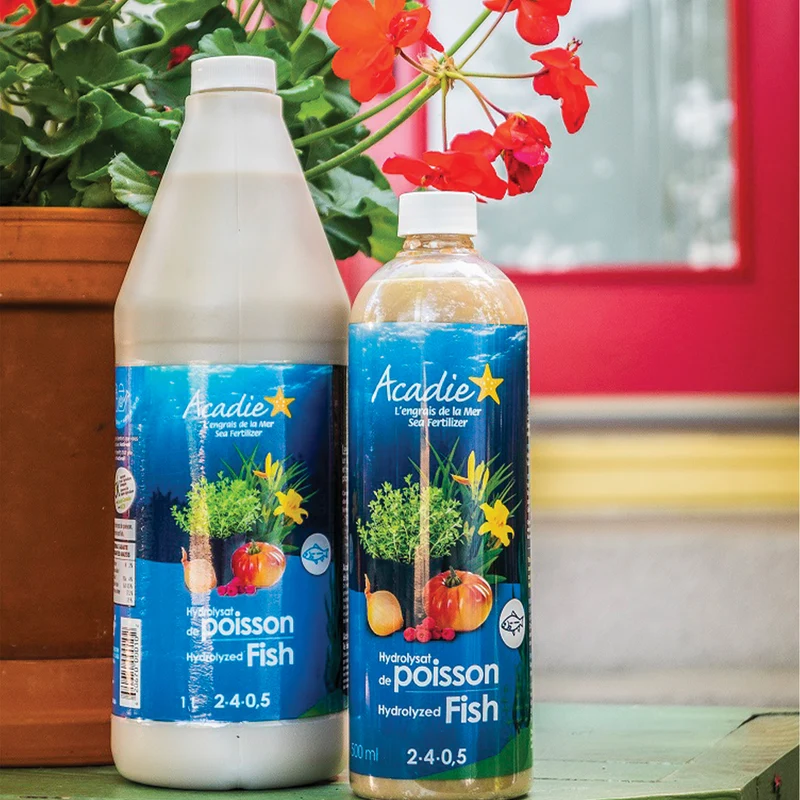 Engrais d'Hydrolysat de poisson Acadie 100% naturel