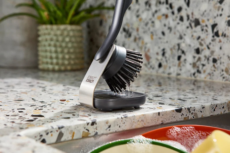 Brosse à Vaisselle & Support en Inox SinkTech™
