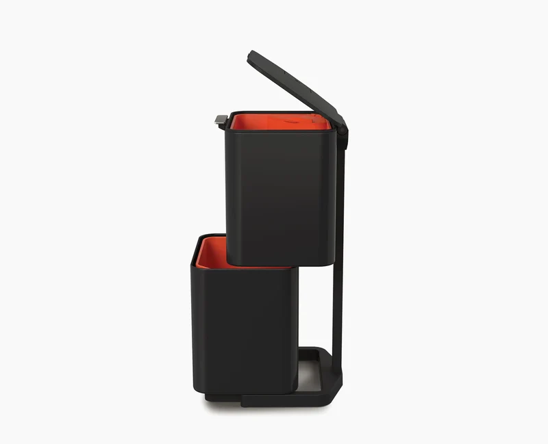 Kit de démarrage poubelle de tri sélectif noire Totem Max 60L