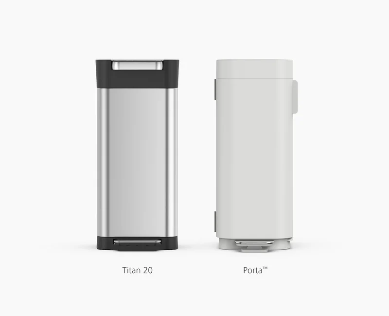 Lot de 4 sacs poubelles recyclés gris IW5 40L