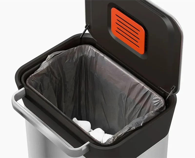 Lot de 4 sacs poubelles recyclés gris IW4 50L