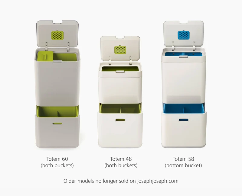 Lot de 4 sacs poubelles recyclés gris IW1 24-36