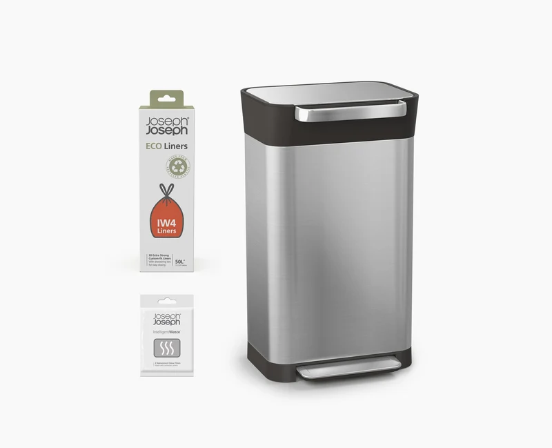 Kit de démarrage compacteur de déchets en acier inoxydable Titan 30L