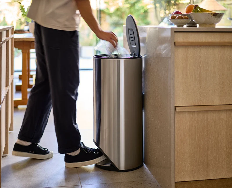 Poubelle 30L Inox Arc™ Easy-Push