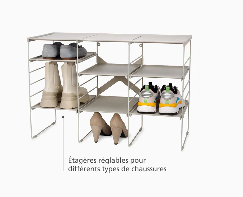 Range Chaussures Ajustable Écru Triple Level™ Plus
