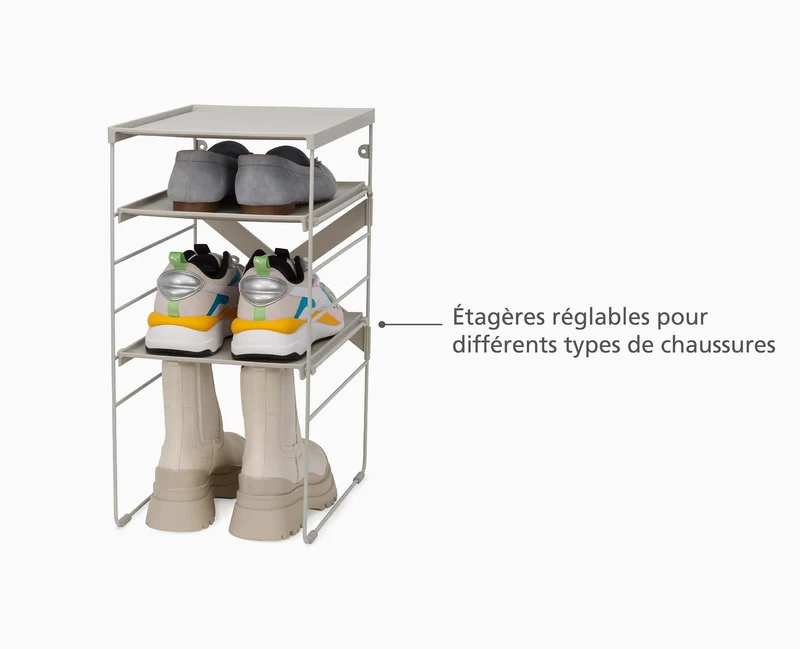 Range-chaussures Réglable Écru Level™