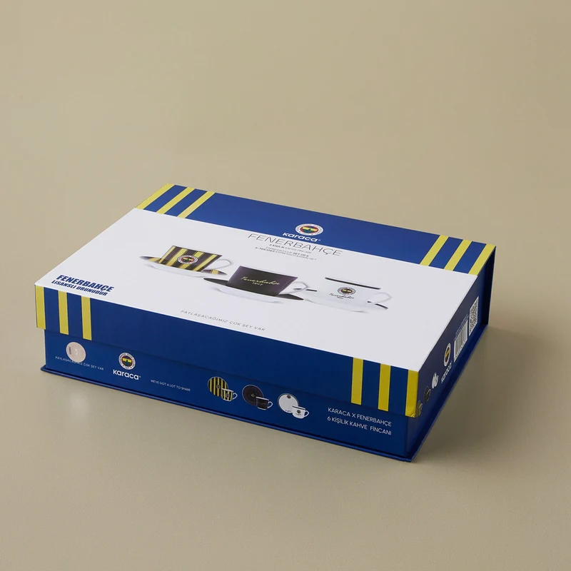 Karaca x Fenerbahçe Lisanslı 6 Kişilik Kahve Fincan Takımı 80 ml