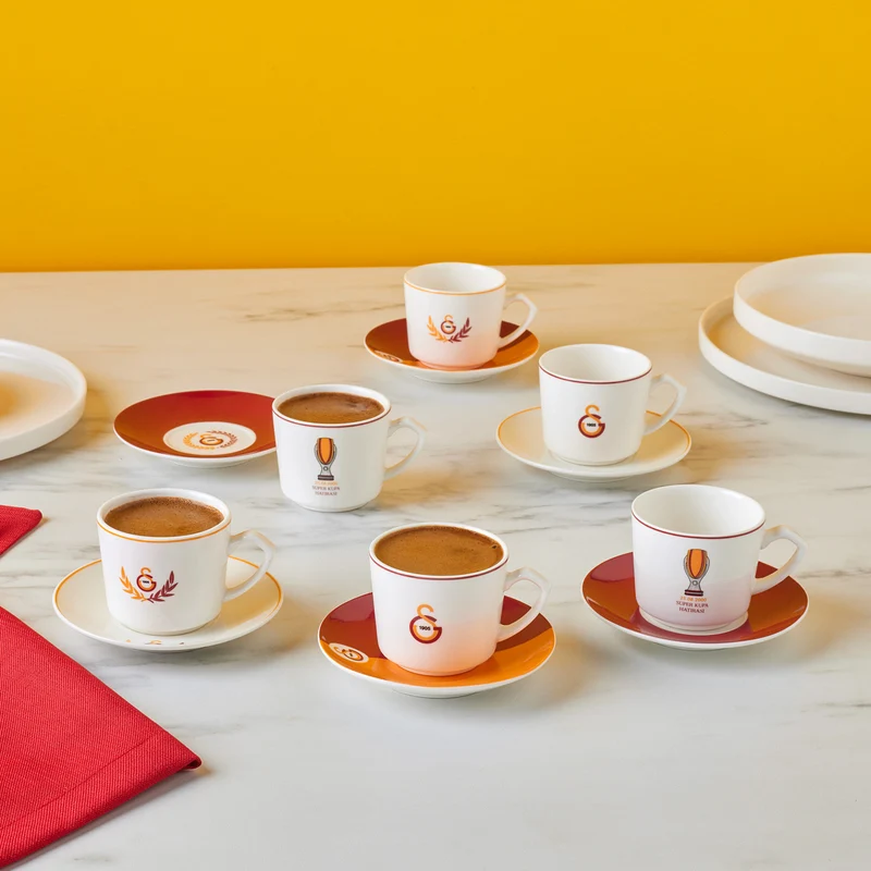 Galatasaray Karaca 6 Kişilik 80 ML Kahve Fincanı