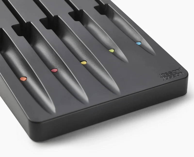 Ensemble de 5 Couteaux de Cuisine Elevate™ Multicolore avec Rangement de Tiroir