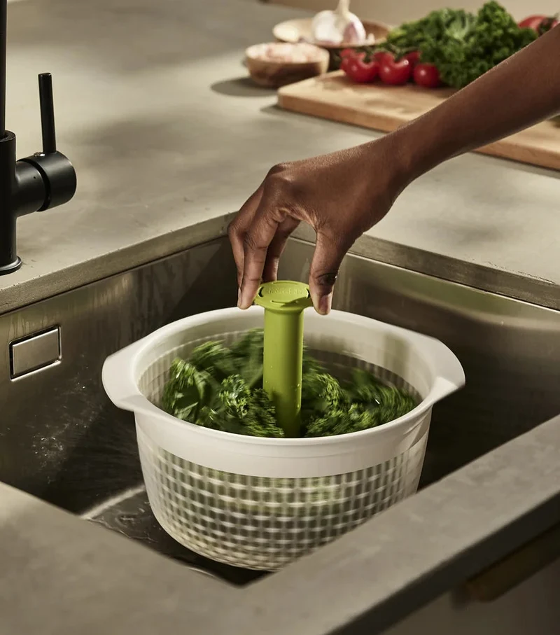 Essoreuse à Salade et Passoire 2-en-1 en Vert Spindola™