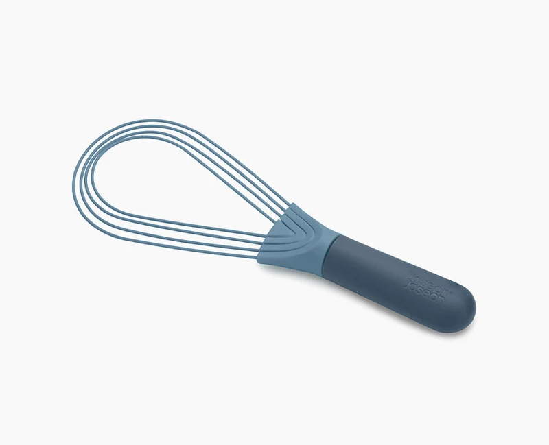 Fouet Ballon et Plat 2-en-1 en Silicone Bleu Twist™
