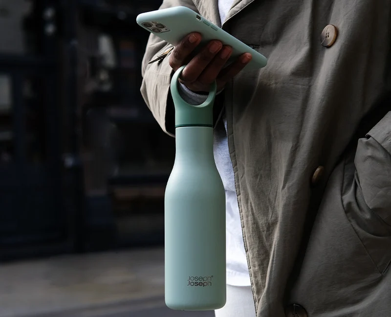 Gourde Isotherme Verte en Inox 500ml Loop™