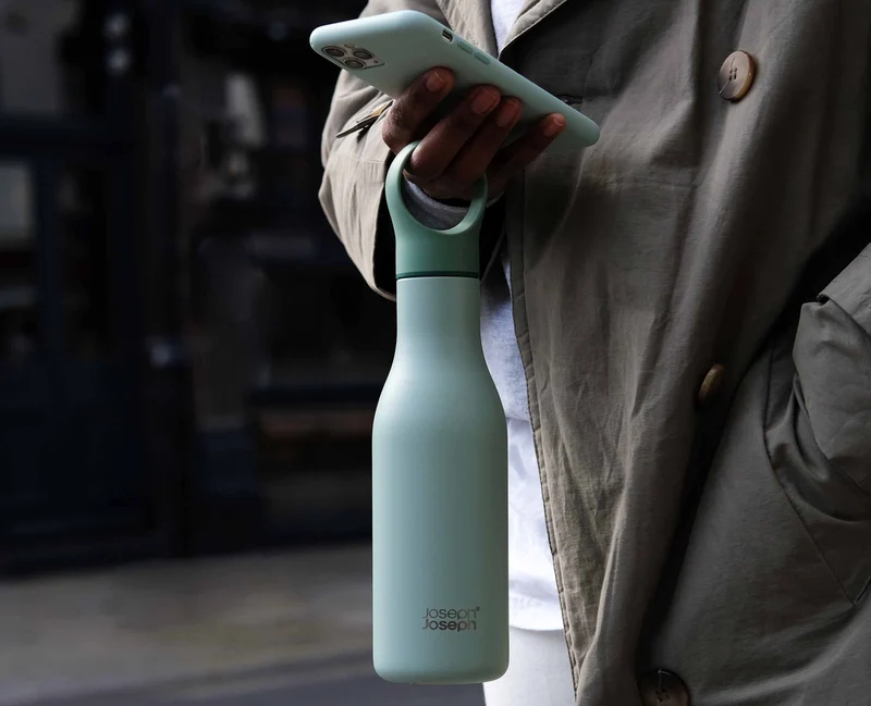 Gourde Isotherme Verte en Inox 500ml Loop™