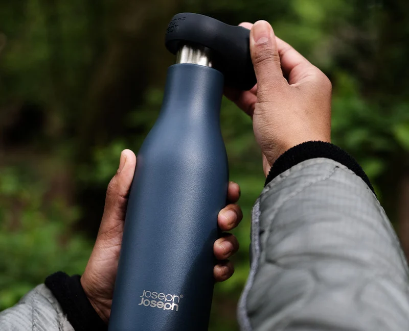 Gourde Isotherme Bleue en Inox 500ml Loop™