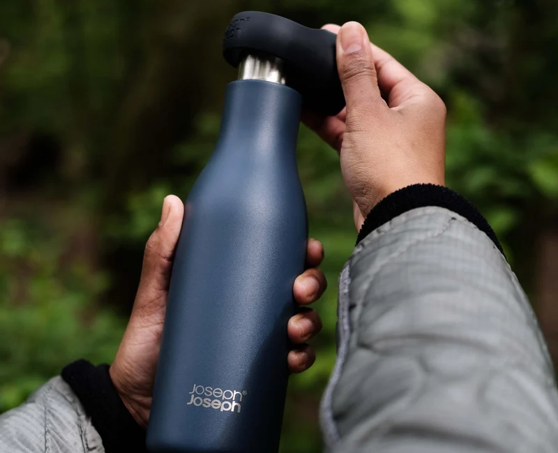 Gourde Isotherme Bleue en Inox 500ml Loop™