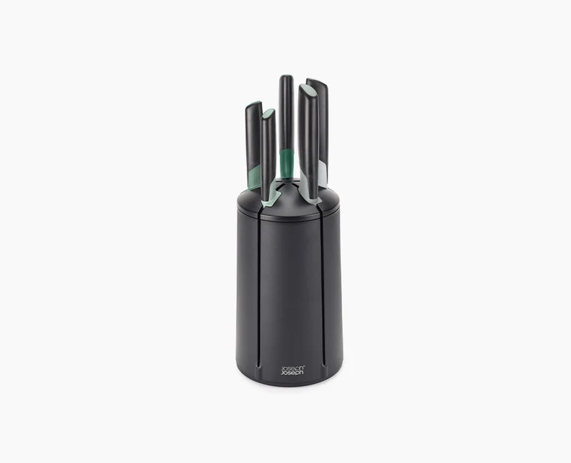Carrousel de 5 Couteaux de Cuisine Verts Elevate™ - Éditions