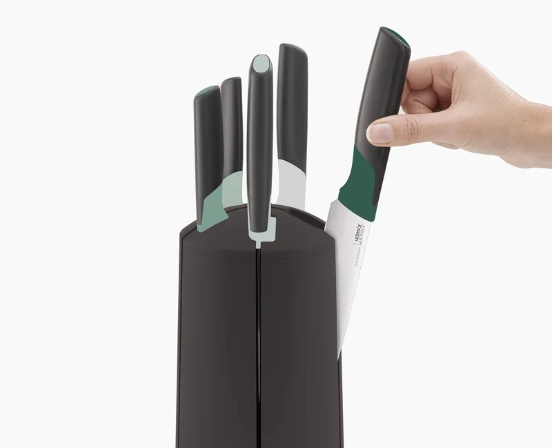 Carrousel de 5 Couteaux de Cuisine Verts Elevate™ - Éditions