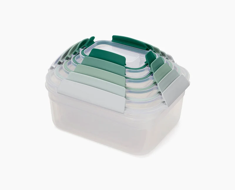 Lot de 5 Boîtes de Conservation Compactes Plastique en Vert Nest™ - Éditions