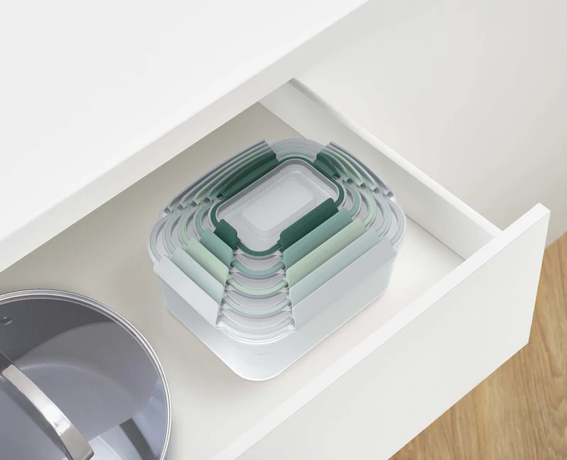 Lot de 5 Boîtes de Conservation Compactes Plastique en Vert Nest™ - Éditions