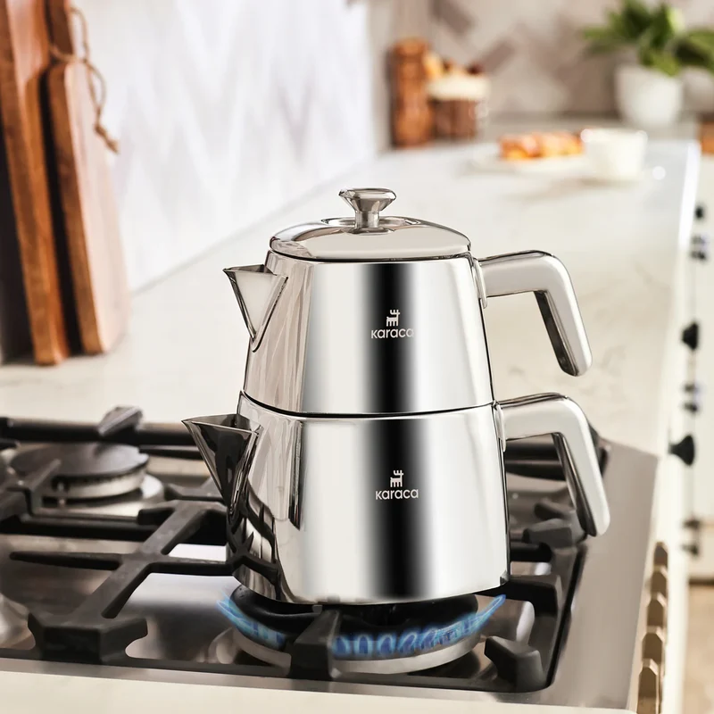 Karaca Brewinox theepotset | Middle Size - 2.2 Liter